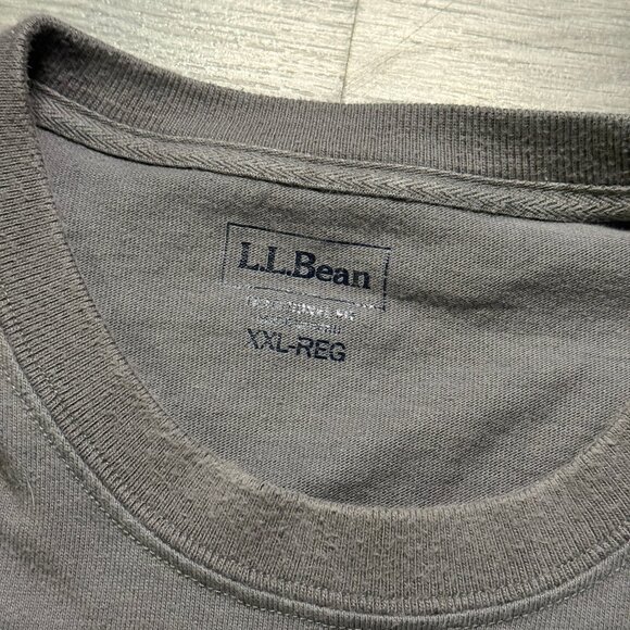 L.L. Bean Men's Rugby Crewneck Sweatshirt - Grey - Picture 4 of 6